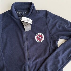Antigua Navy Full-Zip Jacket with Embroidered New England Revolution (Revs) Logo
